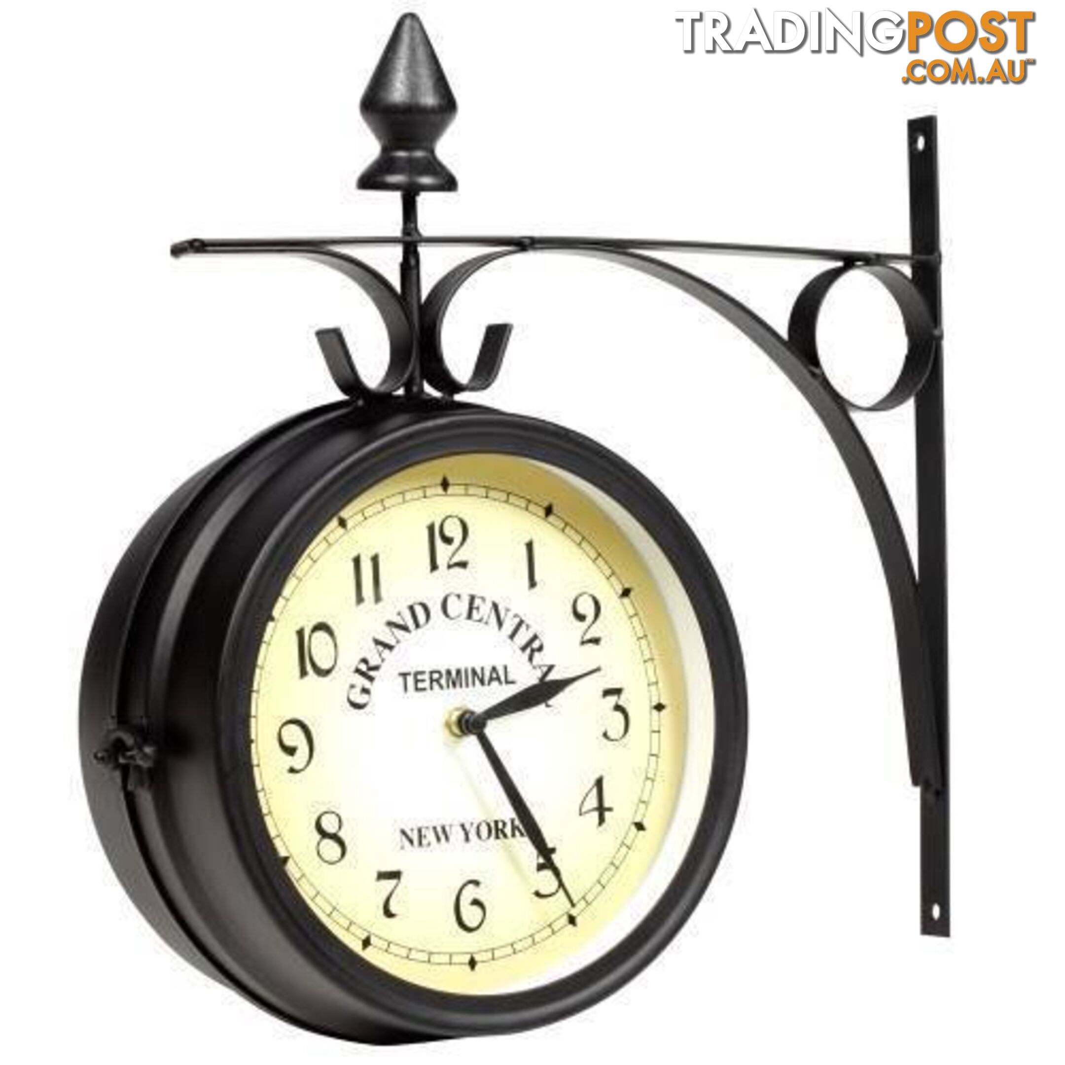 ANTIQUE REPRODUCTION RAILWAY CLOCK (new)