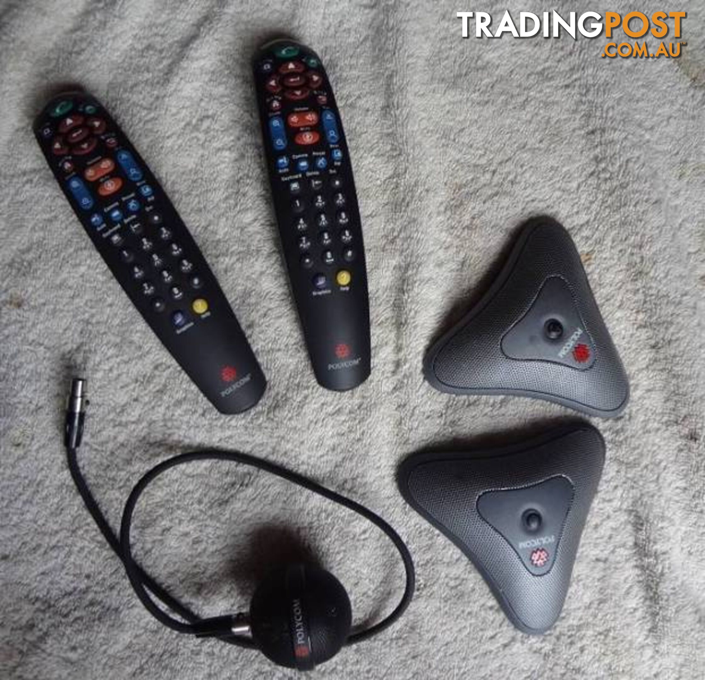 ASSORTED POLYCOM TELECOMMUNICATION EQUIPMENT