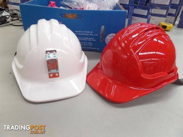 STEEL TOE GUMBOOTS, SAFETY HELMETS (new) From: $10