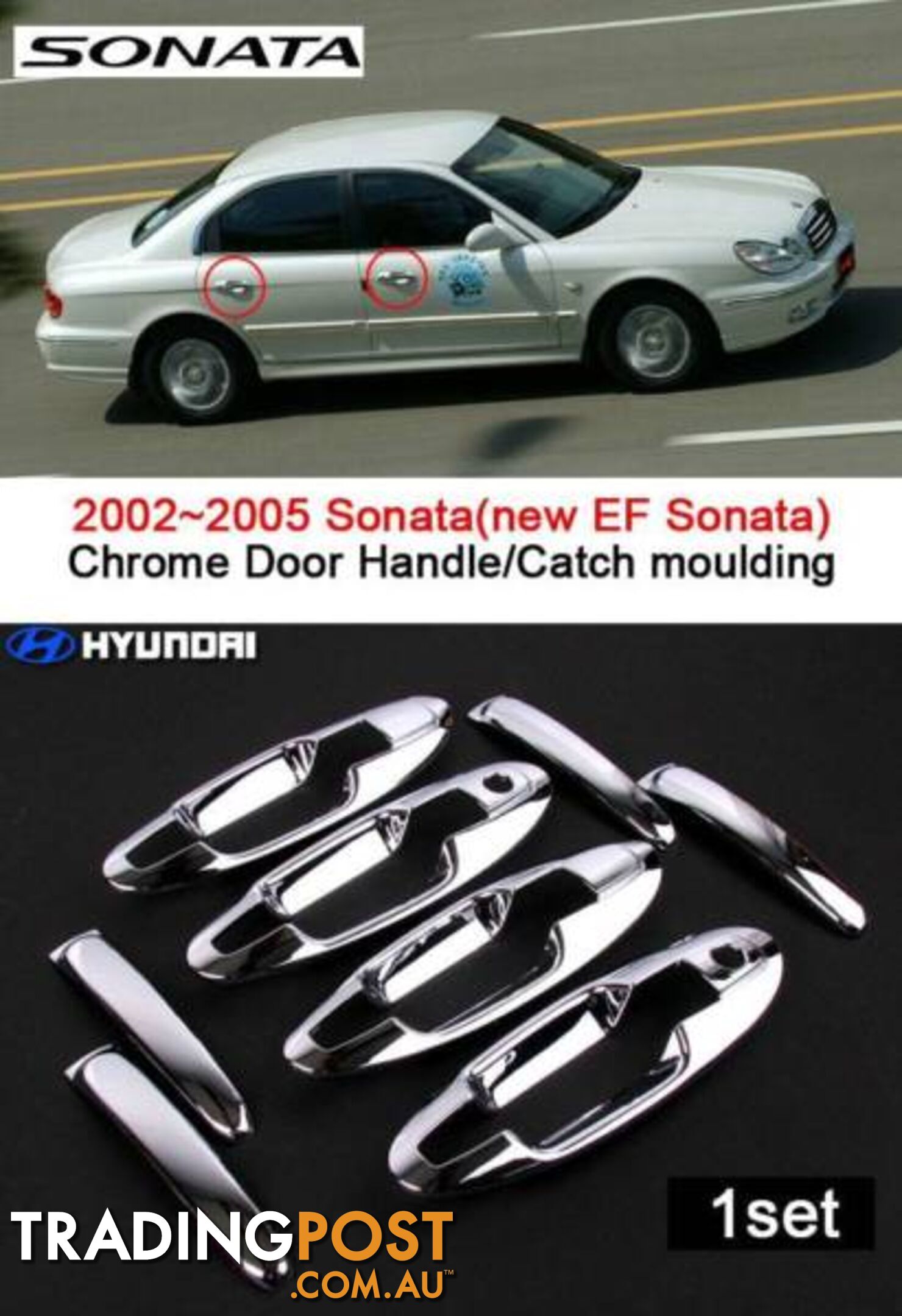 HYUNDAI SONATA DOOR HANDLE REPAIR SET (new)