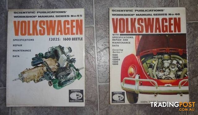 ASSORTED VW BEETLE, TRANSPORTER, T3, BOOKS AND BITS. From:$10