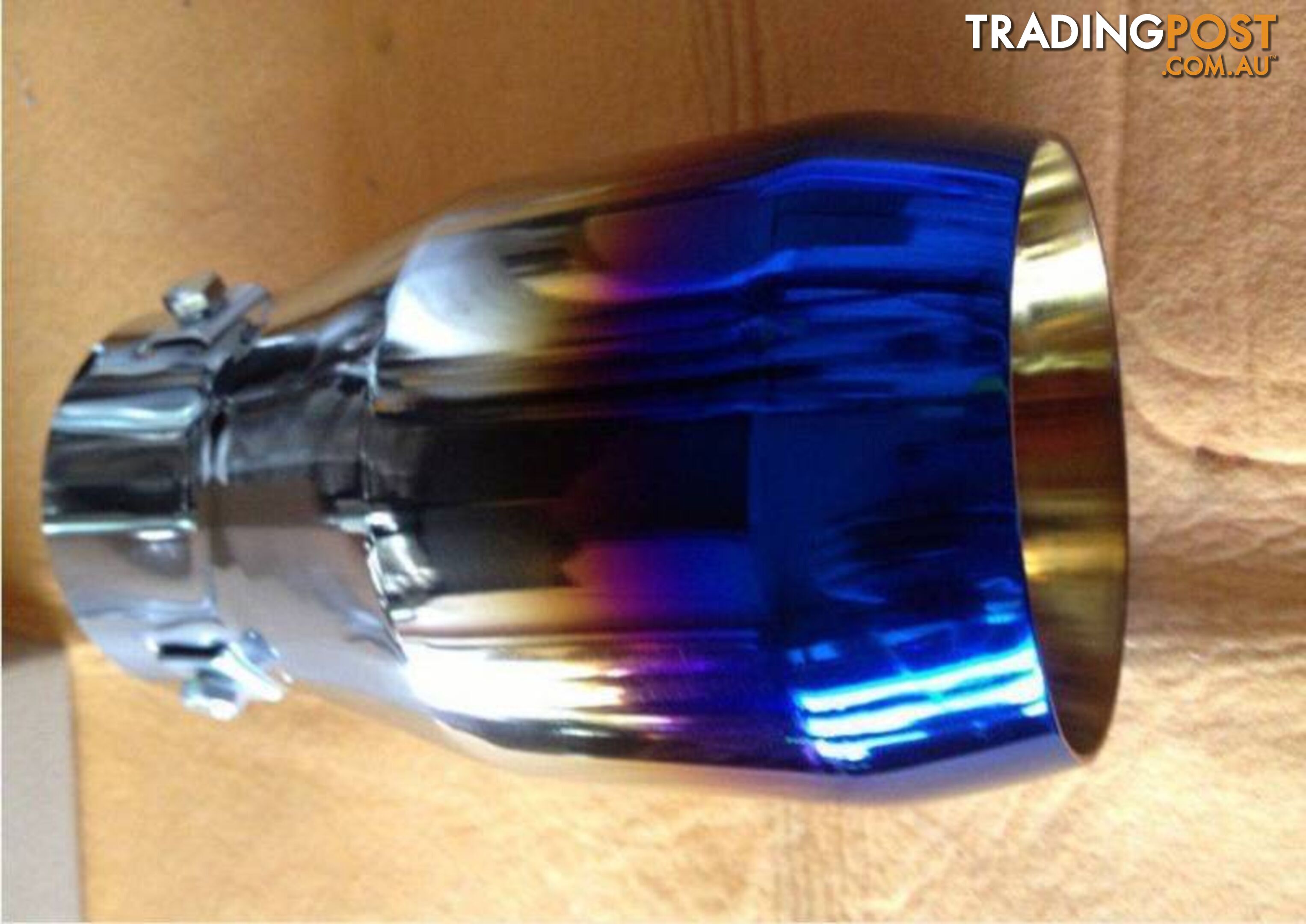 EXHAUST TIPS BLUE TIP STAINLESS STEEL