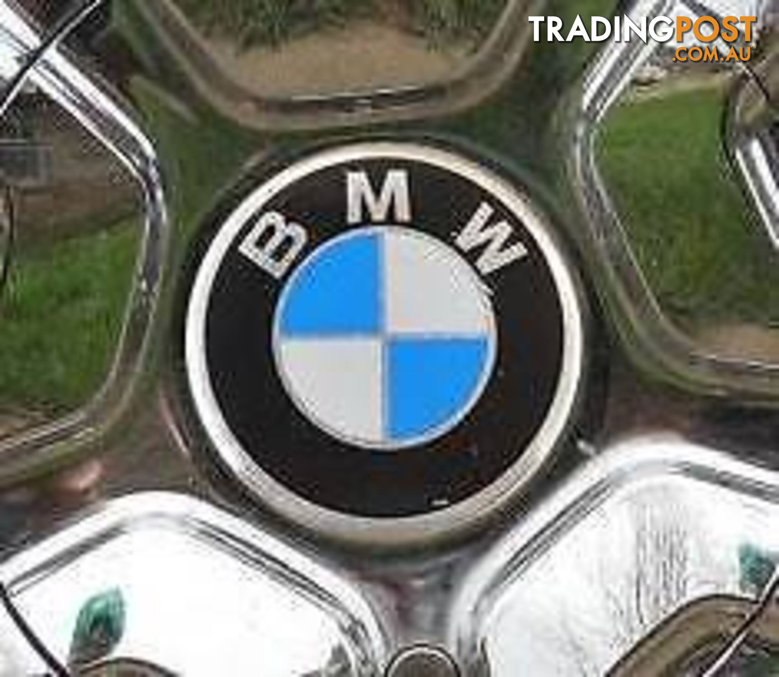 BMW METALLIC WHEEL CENTRE DISCS (new)