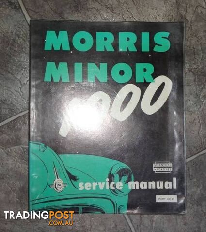 MORRIS MINOR 1000 SERVICE MANUAL