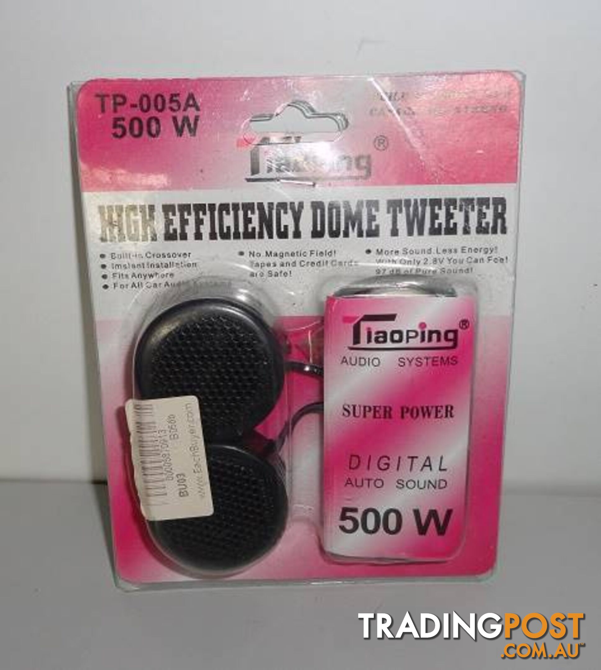 HI EFFICIENCY 500W DOME TWEETERS (new)