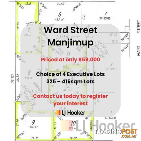 Lot 7-12 Ward Street MANJIMUP WA 6258