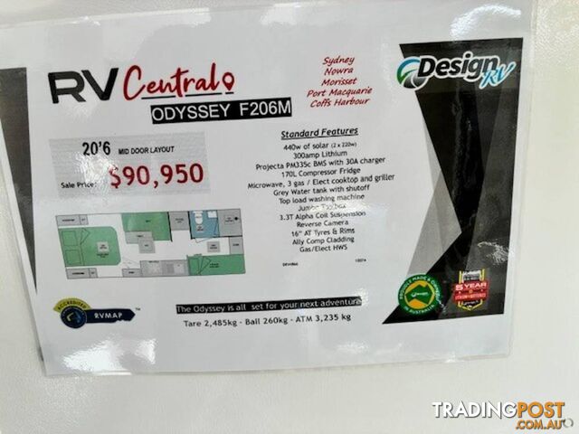 2025 Design Rv Odyssey F1-5 20'6 Family - photo 4 of 14