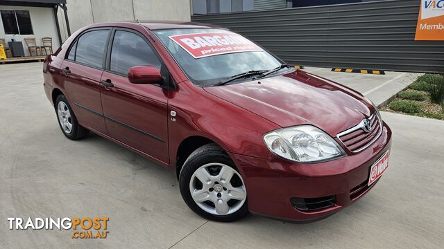 2006 Toyota Corolla ZZE122R ASCENT Sedan Automatic