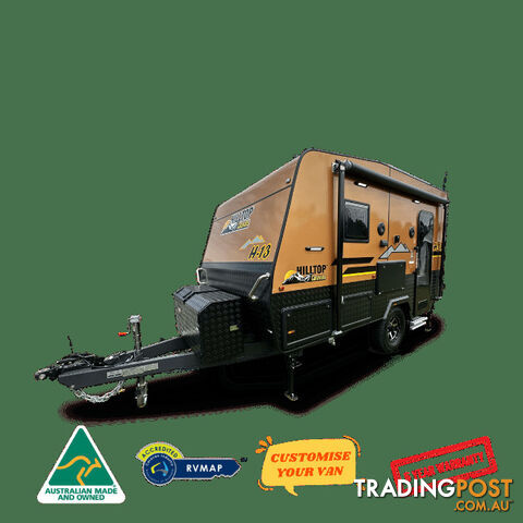 H13 SINGLE AXLE COMPACT CARAVAN