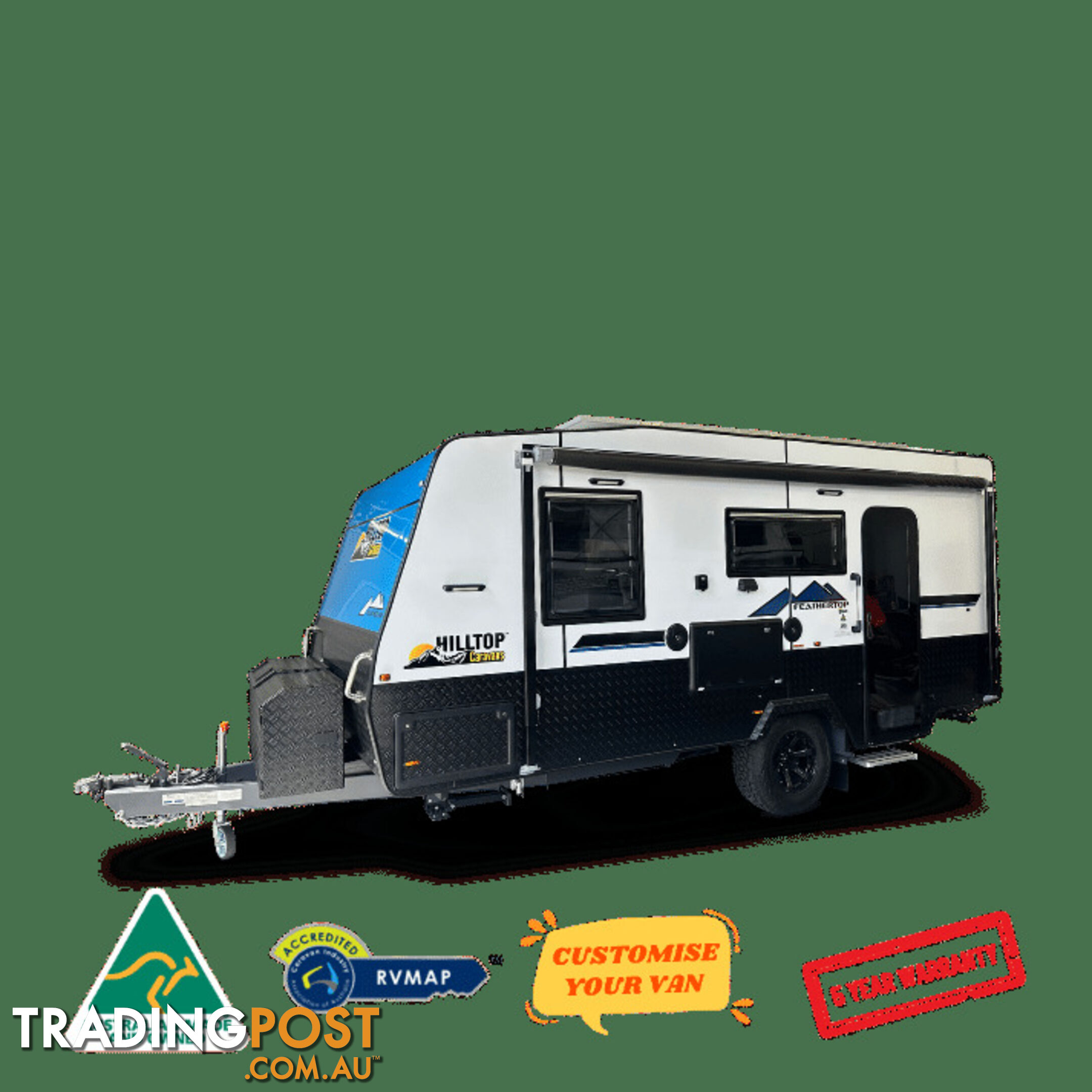 FEATHERTOP â 17â6 SINGLE AXLE REAR DOOR CARAVAN