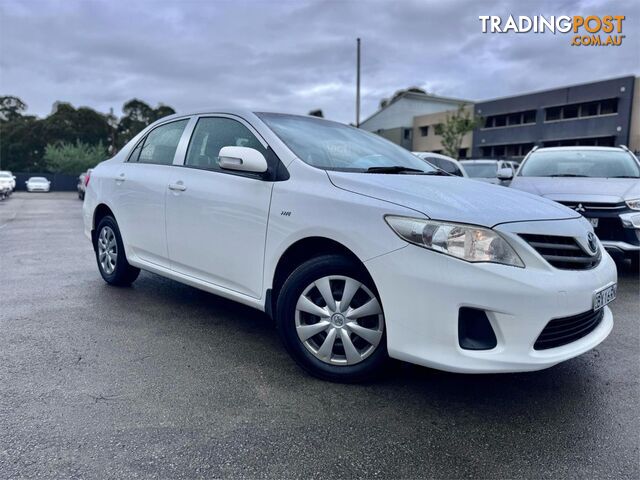 2013 TOYOTA COROLLA ASCENT ZRE152RMY11 4D SEDAN