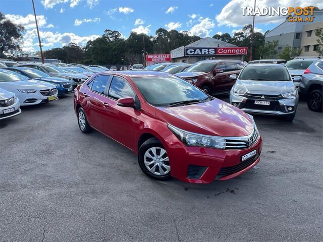 2014 TOYOTA COROLLA ASCENT ZRE172R 4D SEDAN