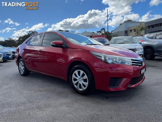 2014 TOYOTA COROLLA ASCENT ZRE172R 4D SEDAN