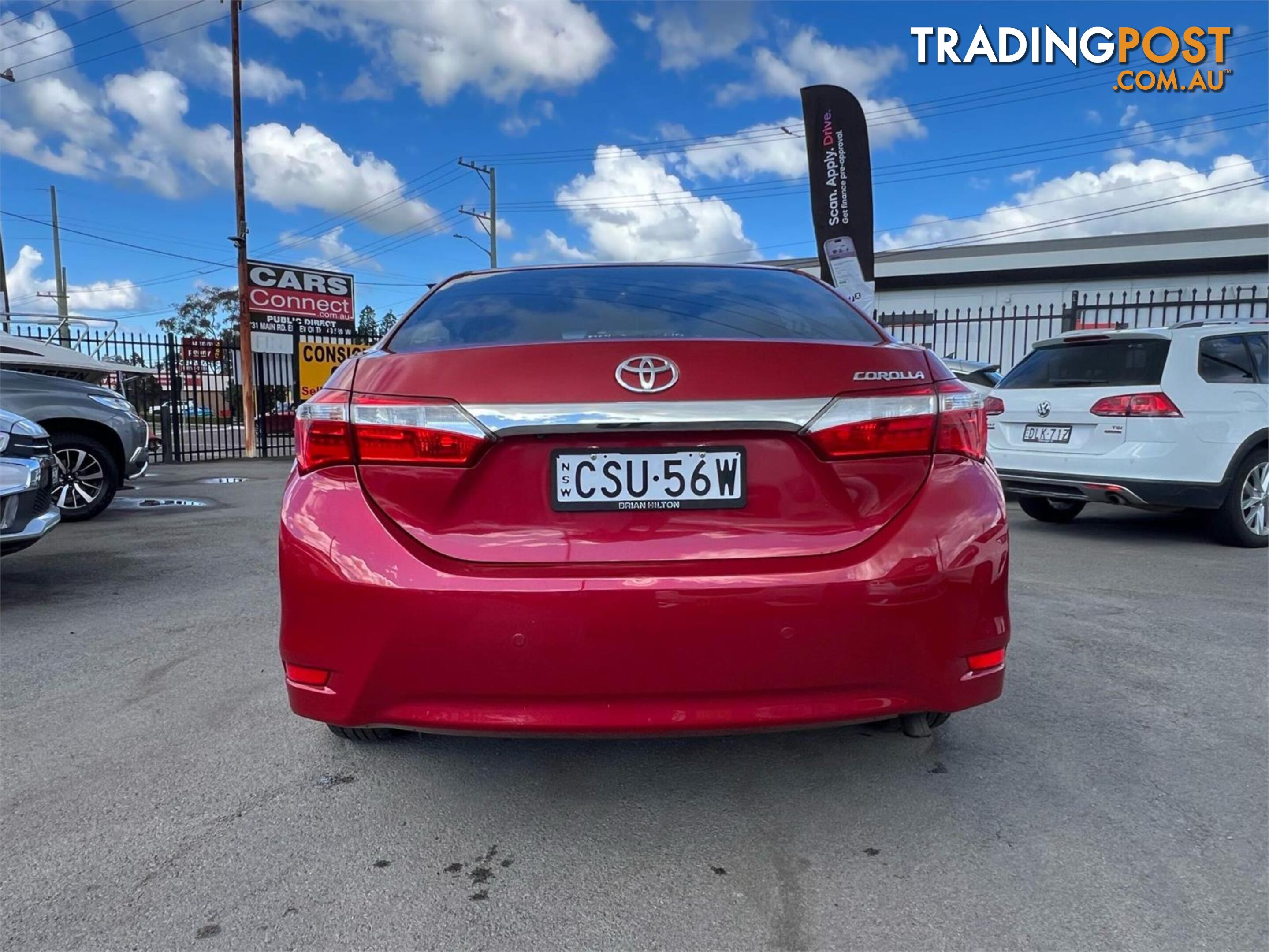 2014 TOYOTA COROLLA ASCENT ZRE172R 4D SEDAN