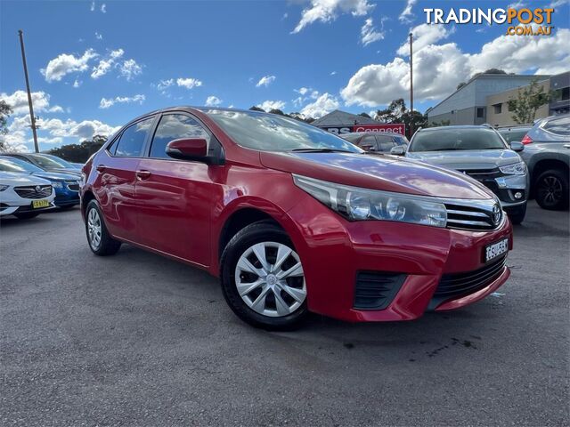 2014 TOYOTA COROLLA ASCENT ZRE172R 4D SEDAN