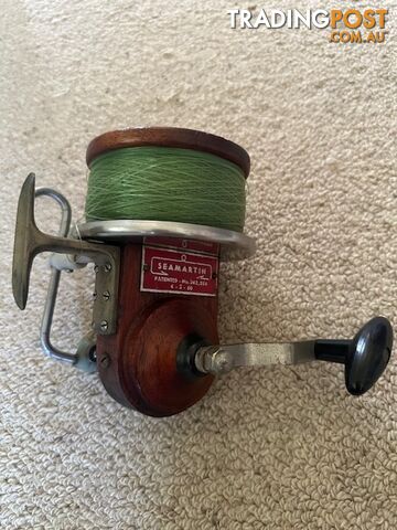 Wooden Seamartin  Model 1 fishing reel- c.1960.