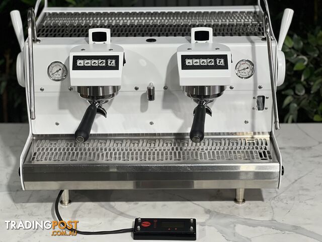 SYNESSO SABRE PULL OUT PID 2 GROUP ESPRESSO COFFEE MACHINE WHITE