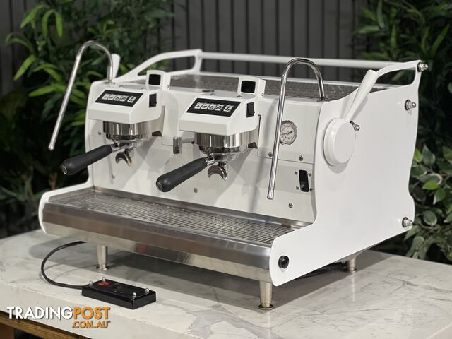 SYNESSO SABRE PULL OUT PID 2 GROUP ESPRESSO COFFEE MACHINE WHITE