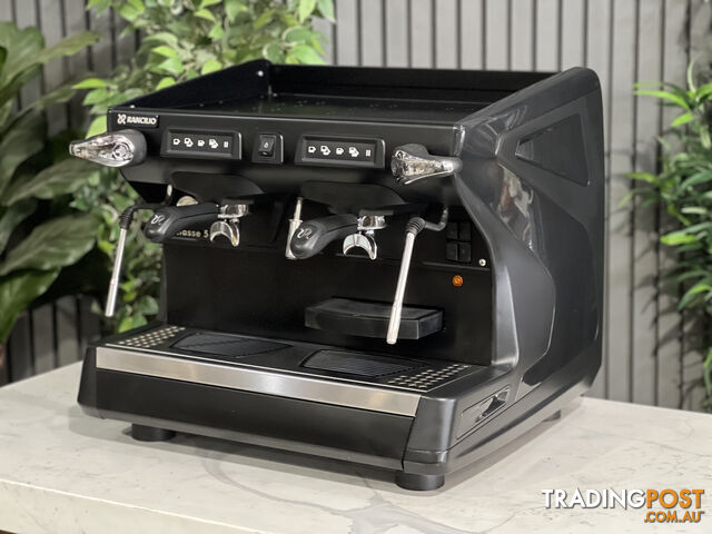 RANCILIO CLASSE 5 COMPACT 2 GROUP ESPRESSO COFFEE MACHINE BLACK COMMERCIAL BARISTA