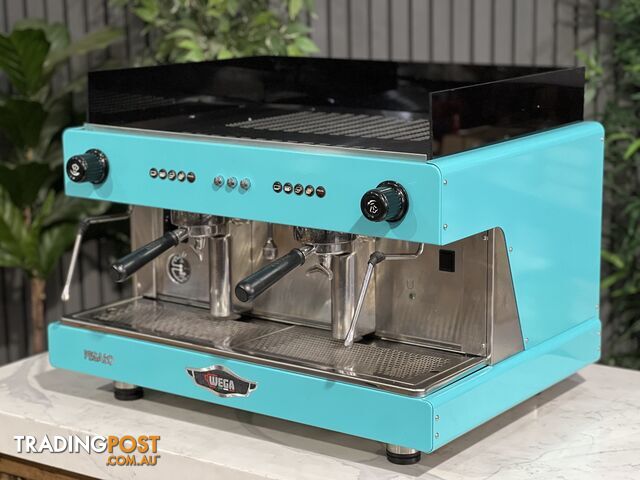 WEGA PEGASO 2 GROUP ESPRESSO COFFEE MACHINE AQUA COMMERCIAL CAFE