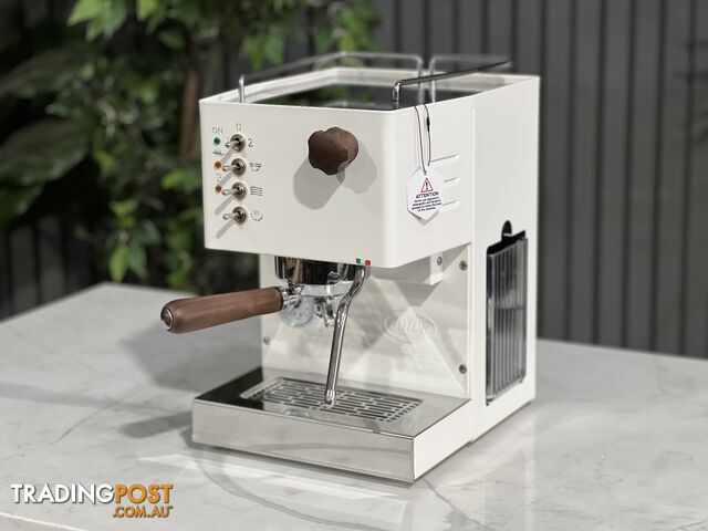 QUICK MILL PIPPA TANK 1 GROUP ESPRESSO COFFEE MACHINE BRAND NEW WHITE & TIMBER HOME