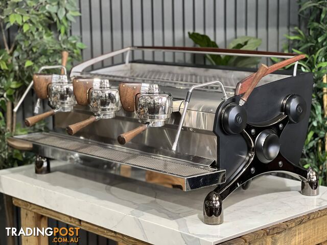 SLAYER ESPRESSO V3 MP 3 GRP ESPRESSO MACHINE - TIMBER BLACK & STAINLESS