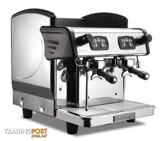 EXPOBAR ZIRCON COMPACT 2 GROUP ESPRESSO COFFEE MACHINE BRAND NEW STAINLESS