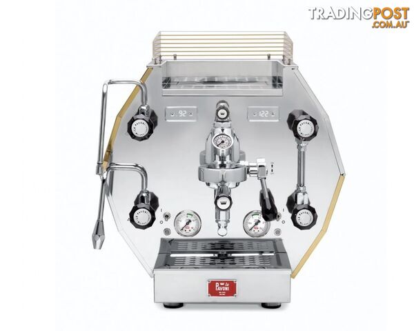 LA PAVONI DIAMANTINA 1 GROUP ESPRESSO COFFEE MACHINE BRAND NEW STAINLESS & GOLD