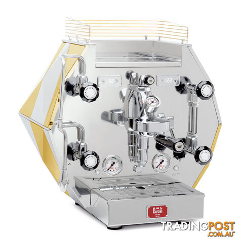 LA PAVONI DIAMANTINA 1 GROUP ESPRESSO COFFEE MACHINE BRAND NEW STAINLESS & GOLD