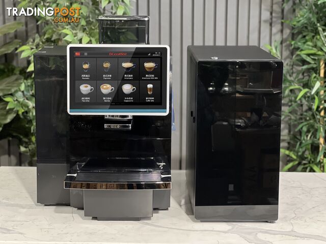 DR COFFEE BREAK BIG WITH MILK FRIDGE (8L WATER TANK) FULLY AUTOMATIC BRAND NEW BLACK DOMESTIC OFFICE