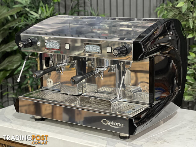 ASTORIA FORMA 2 GROUP ESPRESSO COFFEE MACHINE BLACK COMMERCIAL CAFE BAR BARISTA