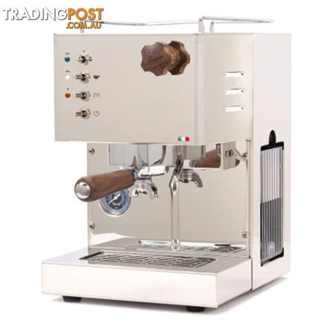 QUICK MILL PIPPA TANK 1 GROUP ESPRESSO COFFEE MACHINE BRAND NEW WHITE & TIMBER DOMESTIC HOME