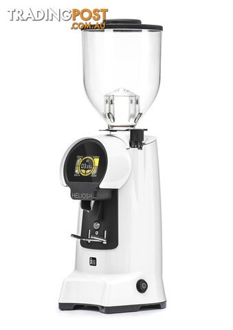 EUREKA HELIOS 65 ESPRESSO COFFEE GRINDER BRAND NEW WHITE CAFE COMMERCIAL BARISTA RESTAURANT