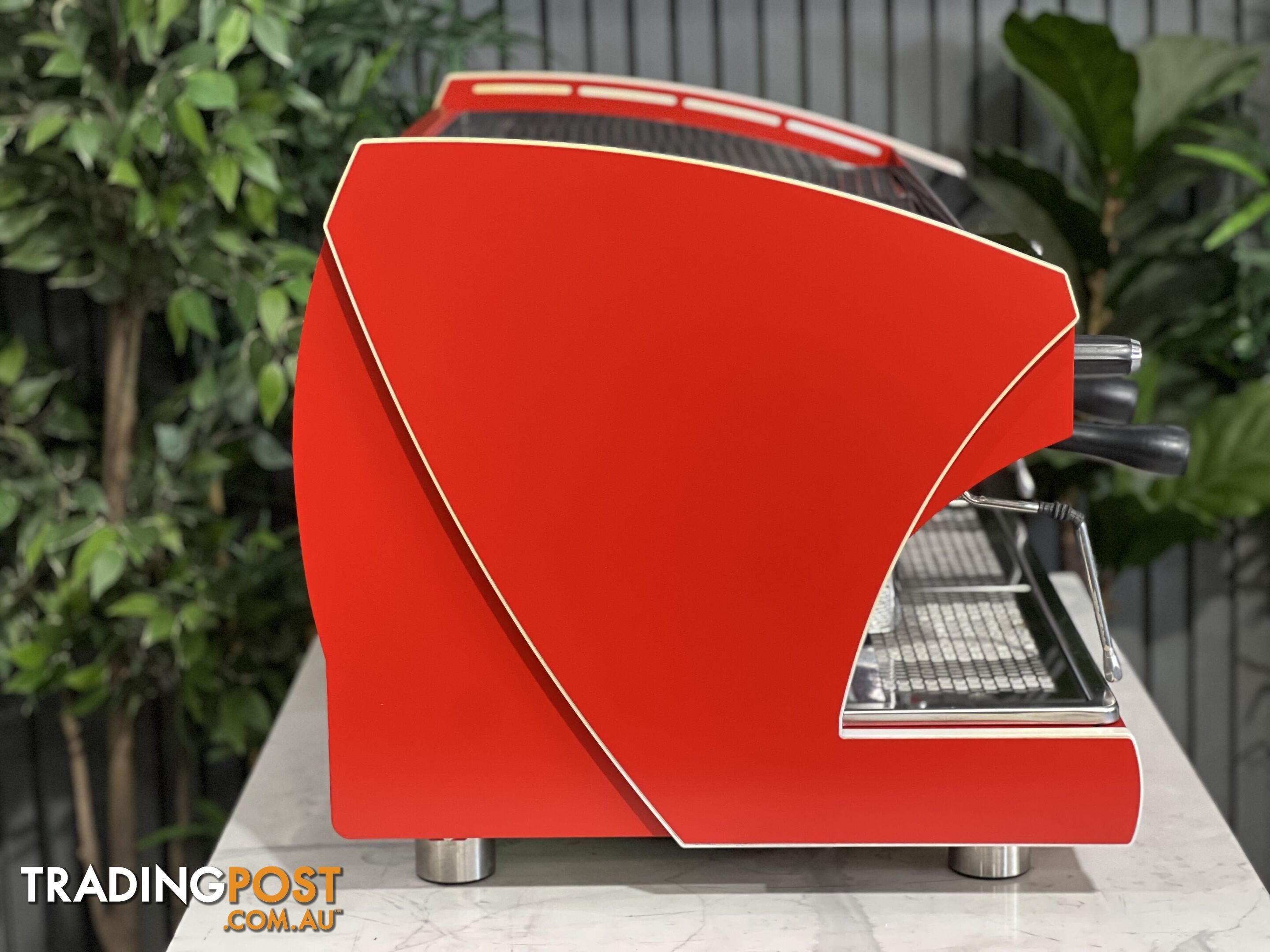 WEGA POLARIS TRON 2 GROUP ESPRESSO COFFEE MACHINE DEEP RED