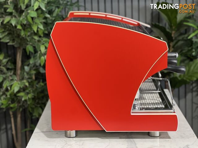 WEGA POLARIS TRON 2 GROUP ESPRESSO COFFEE MACHINE DEEP RED