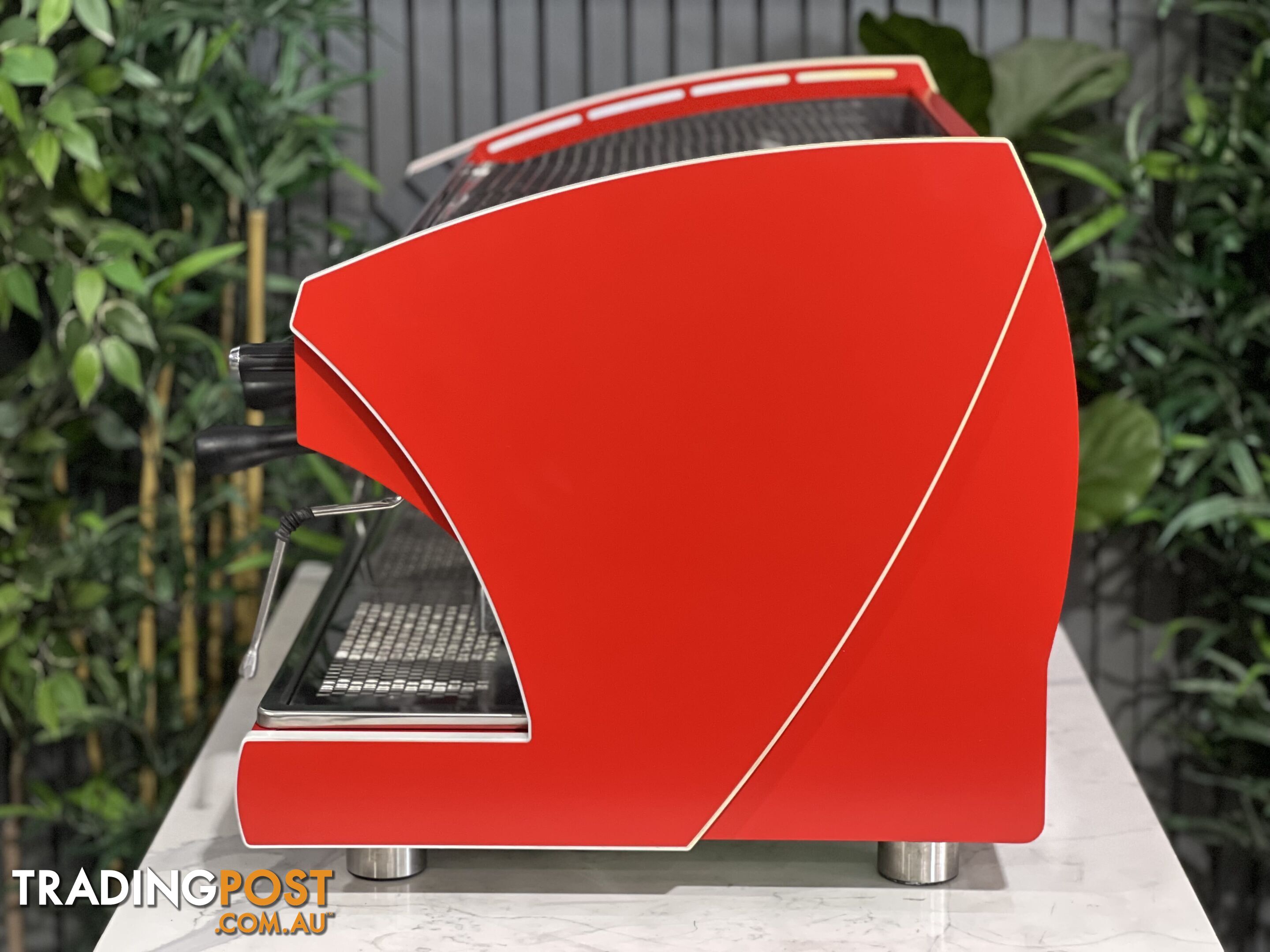 WEGA POLARIS TRON 2 GROUP ESPRESSO COFFEE MACHINE DEEP RED