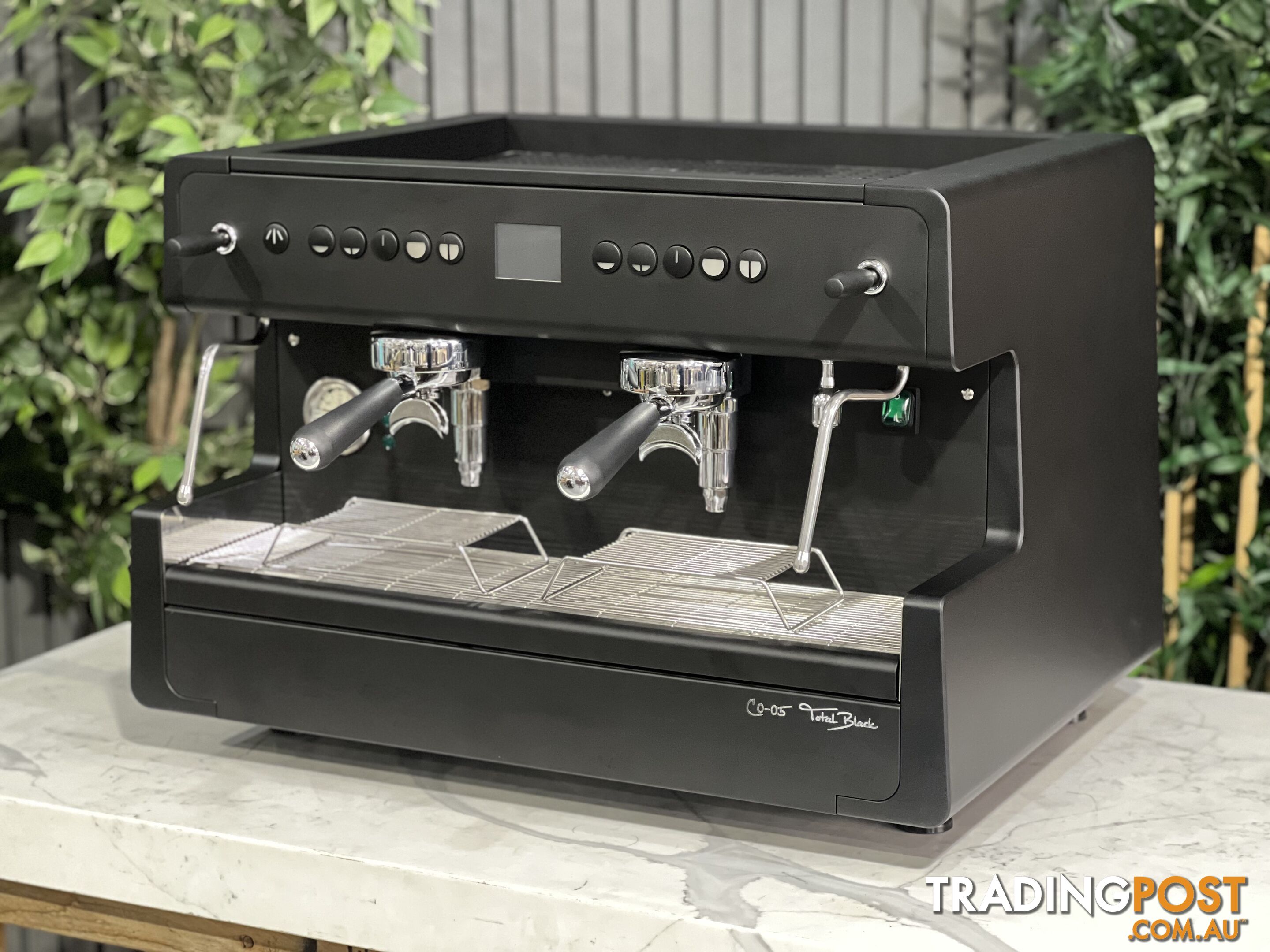 CIME CO-05 2 GROUP BLACK ESPRESSO COFFEE MACHINE BRAND NEW TOTAL BLACK COMMERCIAL CAFE BARISTA