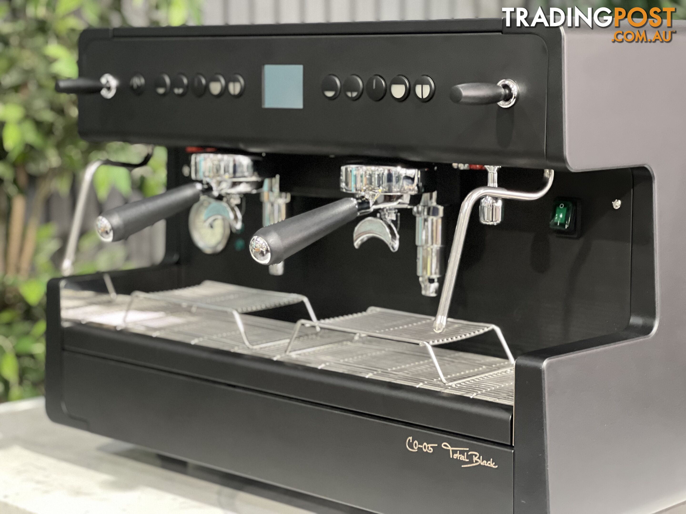 CIME CO-05 2 GROUP BLACK ESPRESSO COFFEE MACHINE BRAND NEW TOTAL BLACK COMMERCIAL CAFE BARISTA