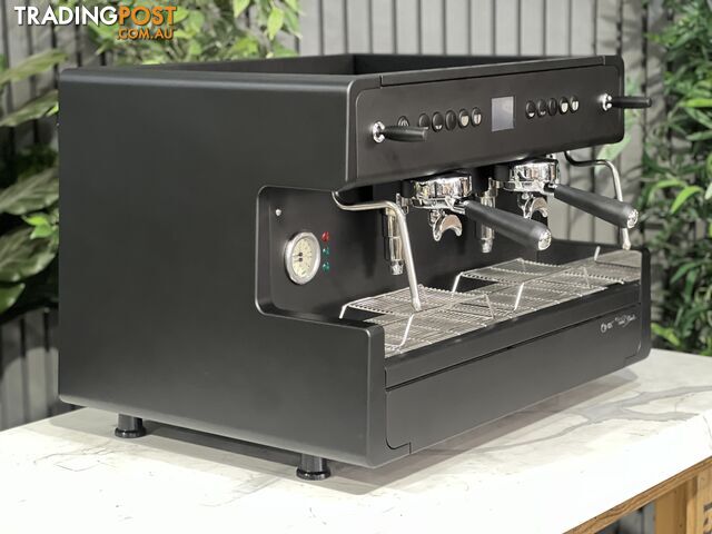 CIME CO-05 2 GROUP BLACK ESPRESSO COFFEE MACHINE BRAND NEW TOTAL BLACK COMMERCIAL CAFE BARISTA