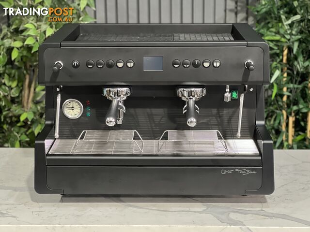 CIME CO-05 2 GROUP BLACK ESPRESSO COFFEE MACHINE BRAND NEW TOTAL BLACK COMMERCIAL CAFE BARISTA