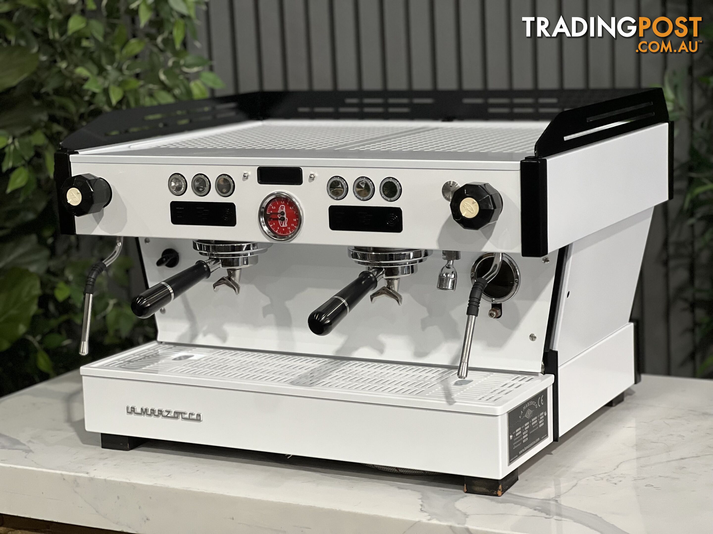 LA MARZOCCO LINEA PB 2 GROUP BLACK & WHITE ESPRESSO COFFEE MACHINE CAFE LATTE