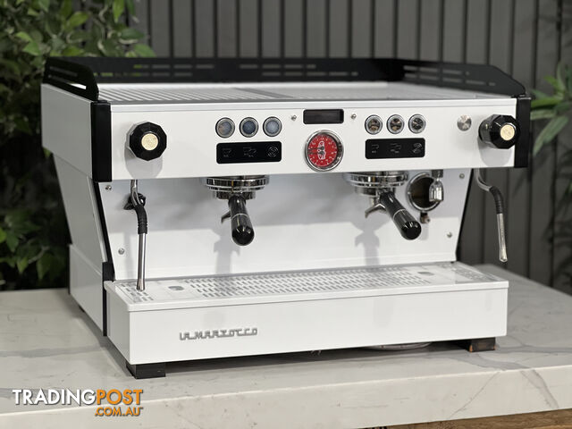 LA MARZOCCO LINEA PB 2 GROUP BLACK & WHITE ESPRESSO COFFEE MACHINE CAFE LATTE