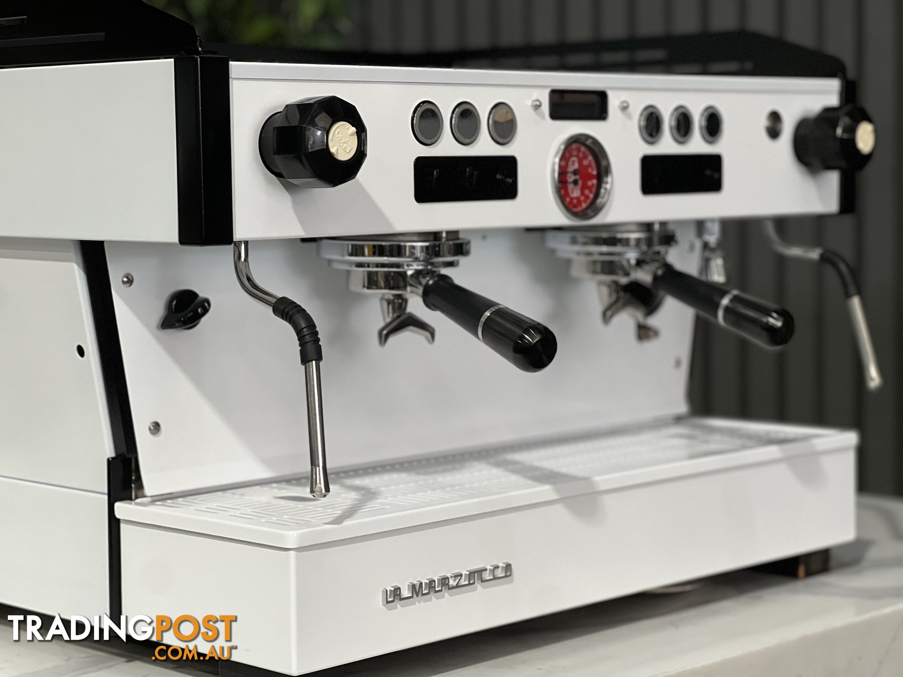 LA MARZOCCO LINEA PB 2 GROUP BLACK & WHITE ESPRESSO COFFEE MACHINE CAFE LATTE