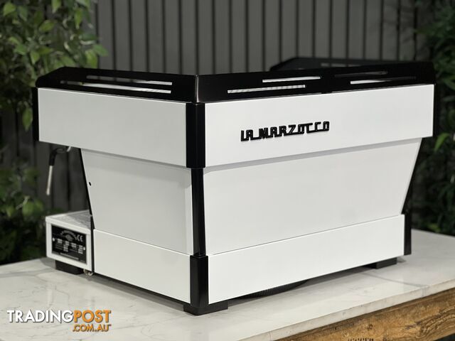 LA MARZOCCO LINEA PB 2 GROUP BLACK & WHITE ESPRESSO COFFEE MACHINE CAFE LATTE