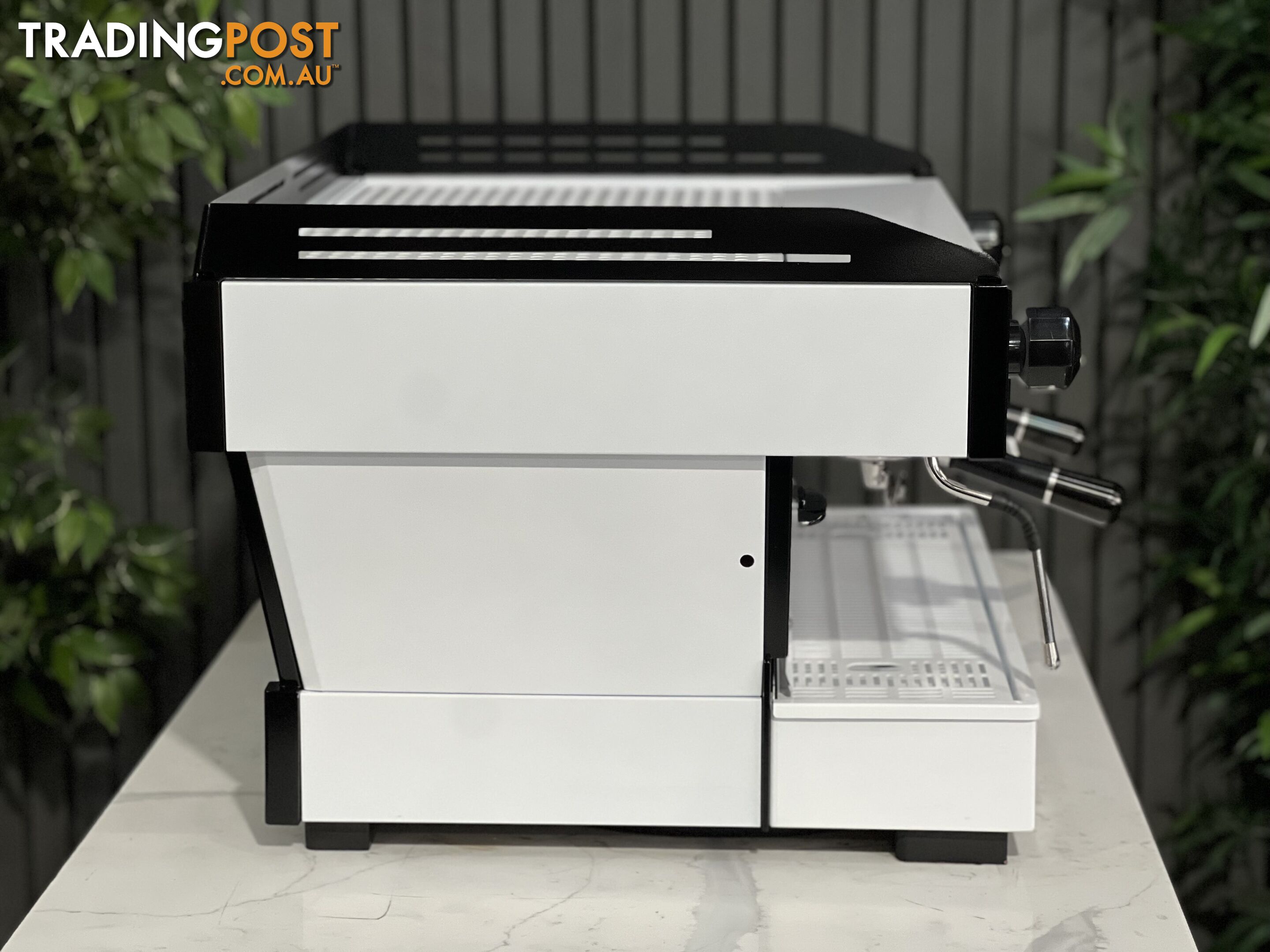 LA MARZOCCO LINEA PB 2 GROUP BLACK & WHITE ESPRESSO COFFEE MACHINE CAFE LATTE