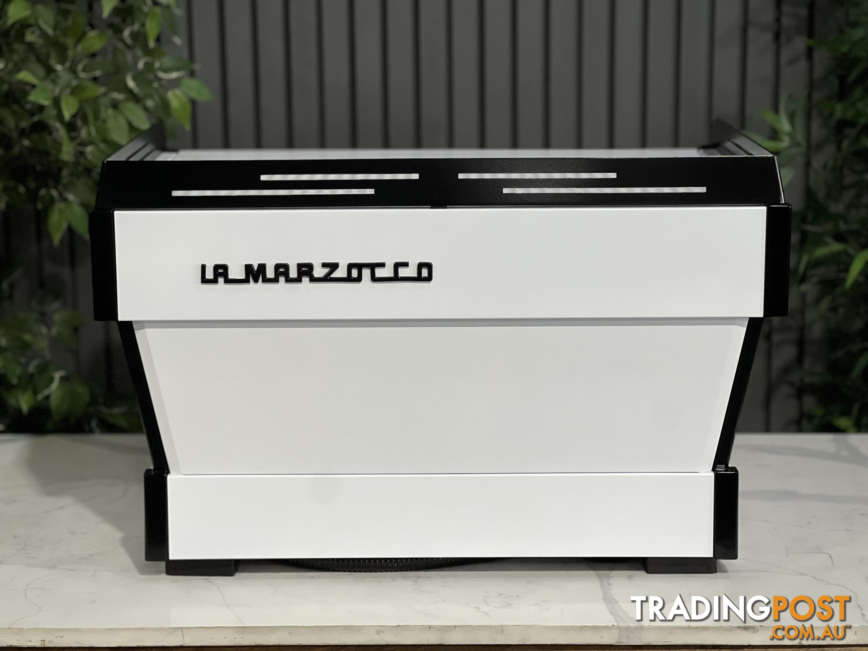 LA MARZOCCO LINEA PB 2 GROUP BLACK & WHITE ESPRESSO COFFEE MACHINE CAFE LATTE