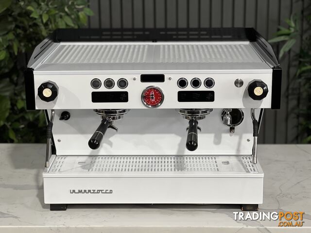 LA MARZOCCO LINEA PB 2 GROUP BLACK & WHITE ESPRESSO COFFEE MACHINE CAFE LATTE