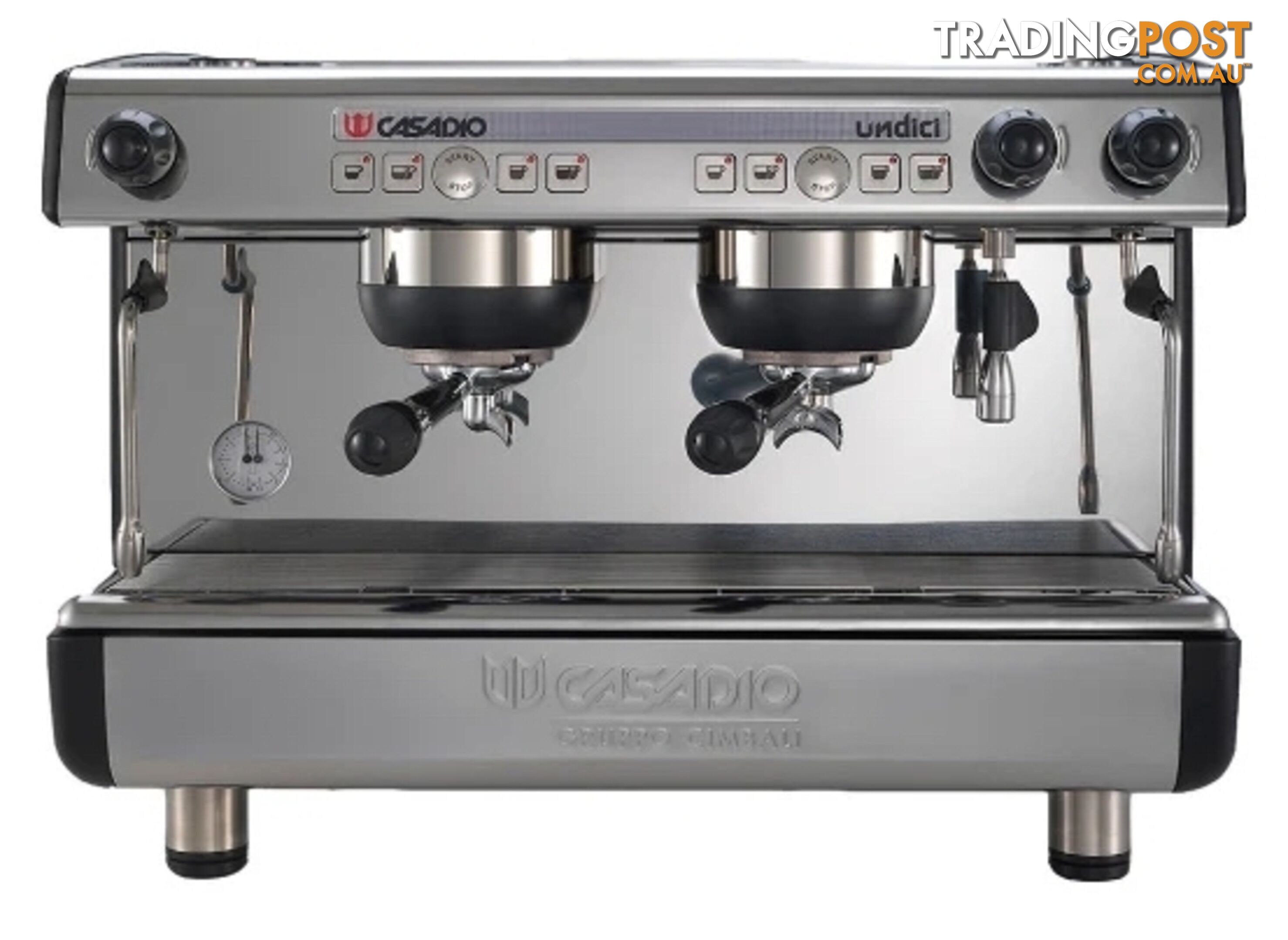 CASADIO UNDICI 2 GRP NEW BLACK & STAINLESS ESPRESSO COFFEE MACHINE CAFE