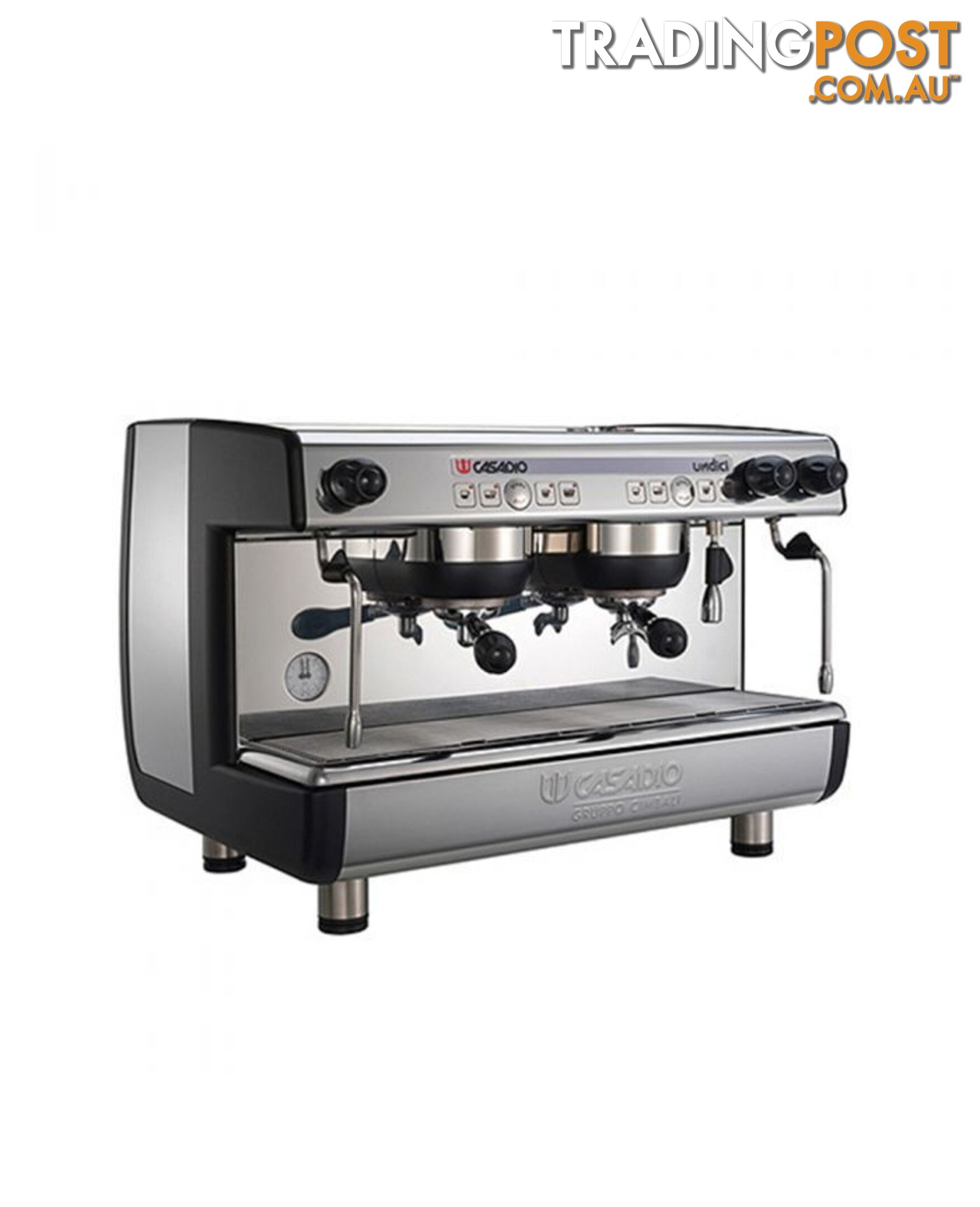 CASADIO UNDICI 2 GRP NEW BLACK & STAINLESS ESPRESSO COFFEE MACHINE CAFE