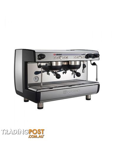 CASADIO UNDICI 2 GRP NEW BLACK & STAINLESS ESPRESSO COFFEE MACHINE CAFE